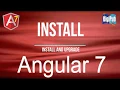 How to install Angular 7