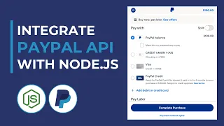 How to integrate PayPal API with Node js