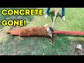 HOW TO REMOVE CONCRETE FROM PIPE FENCE POSTS
