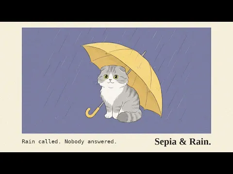 The rain settled in. – Vintage Lofi for Rainy Nights & Quiet Hours | 11 Hours