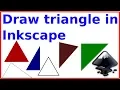 Draw a triangle in Inkscape in five different ways