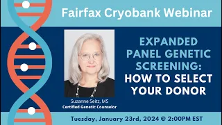 Webinar Expanded Panel Genetic Screening