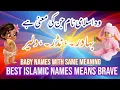 10 muslim names which means brave baby names Islamic muslim names