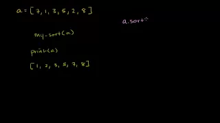 Exercise - Write a Sorting Function