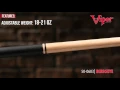 Viper Naturals Birdseye Pool Cue Maple 18-21 oz Adjustable Weight