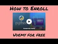 How to Enroll in Udemy Python 3 Crash Course for Free