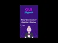 Rounded corner gradient border
