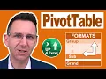 How To Format Headers and Subtotals on Pivot Table Reports
