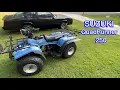 Suzuki QuadRunner 250 Ride Around And Start Up