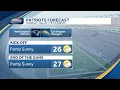 Frigid weekend ahead breezy chilly Sunday for Pats game