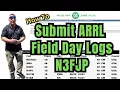 HOW TO SUBMIT ARRL FIELD DAY RESULTS N3FJP FIELD DAY SUBMISSION