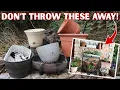Don t Throw Away Old Planters DIY Mediterranean Courtyard Makeover