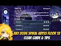 July 2026 Spiral Abyss Floor 12 Clear Guide Genshin Impact