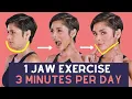 Download Lagu ONE JAW EXERCISE for THREE MINUTES per day to get a FIRM FACE