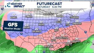 Arctic blast moves to Waco Temple area Friday with ice and snow chances Central Texas Forecast