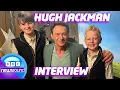 Hugh Jackman interviewed by young farmers about The Sheep Detective Newsround