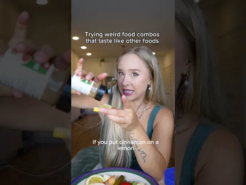 Trying weird food combos that taste like other foods