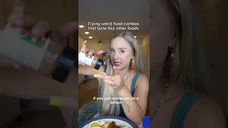 Trying weird food combos that taste like other foods
