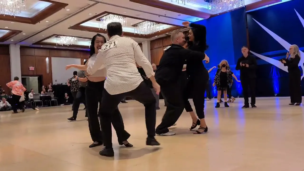 Improv West Coast Swing - Ben Morris & Emily Huang - Liberty Swing 2022 Champions Strictly Prelims