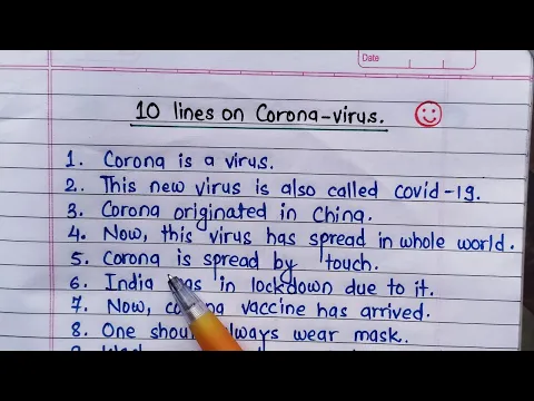 Download MP3 10 lines on coronavirus | essay in English | corona essay | easy essay on corona virus #coronavirus