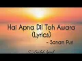 Lagu Hai Apna Dil Toh Awara (Lyrics)🎵 || Sanam Puri || SANDESH LYRICAL