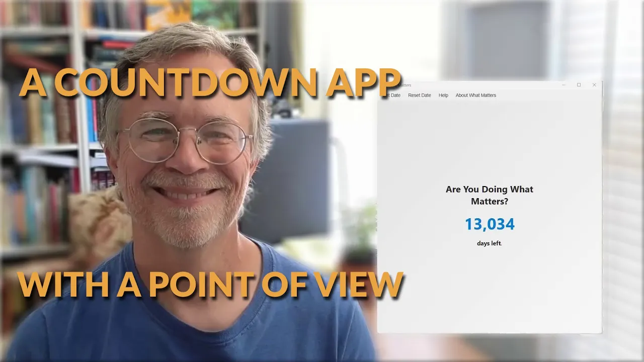 What Matters, a Single-Purpose Countdown App