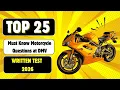 2026 Motorcycle Permit Test 25 DMV Questions Answers