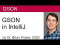 GSON Use in IntelliJ