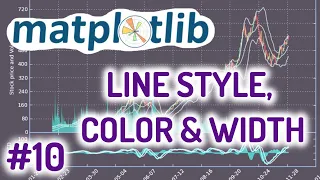 Python Matplotlib Tutorial for Beginners - Line Color Style Width