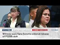 Witness says Sara Duterte ordered release of P125M cash