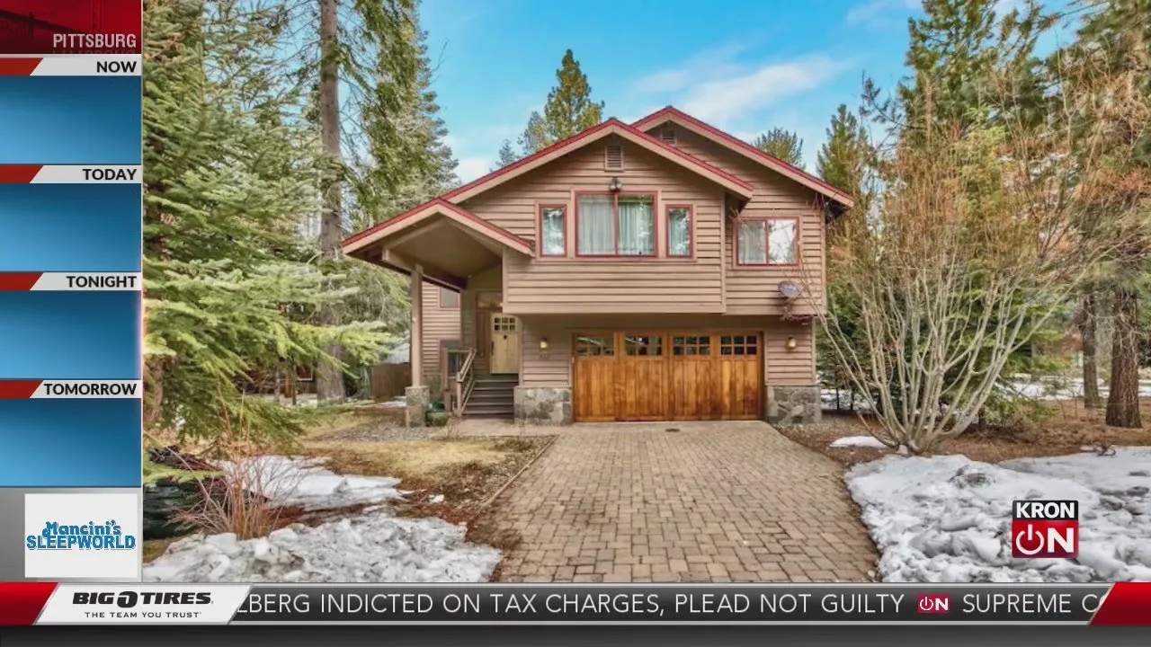 Tahoe California First Snow In Winter 2020 Driving Tour - South Lake Tahoe Is snowing ❄️