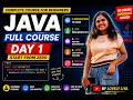 Java Full Course for Beginners Day 1 Introduction to Java JDK vs JRE vs JVM First Java Program