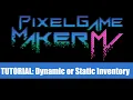 Dynamic or Static Inventory System - Pixel Game Maker Downloadable