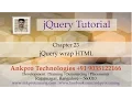 JQuery 23 - How to wrap element with another HTML element