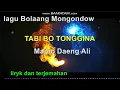 Lagu Bolaang  Mongondow. \