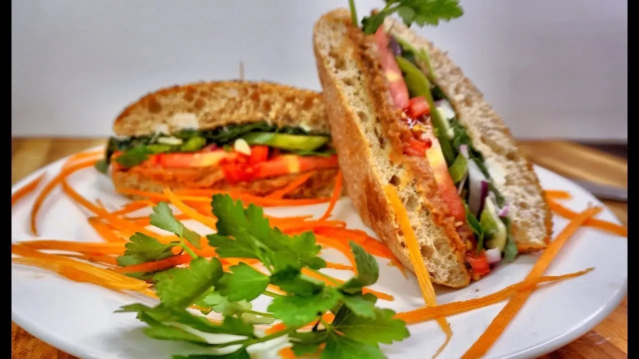 Super Easy Vegan Sandwich - Healthy Recipe Channel