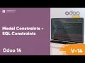 Model Constraints SQL Constraints Odoo Development Tutorial