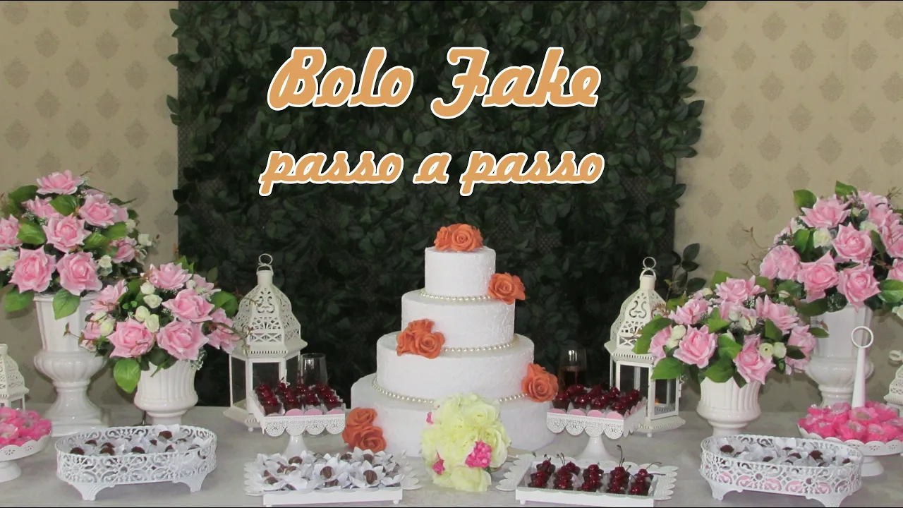 Faça seu bolo falso em casa