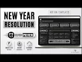 2026 New Year Resolution Template for Notion Dark Mode Quick