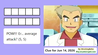 PokeCryptic Clue 165 POW Er average attack 5 5