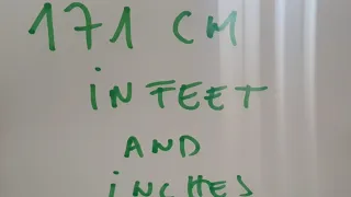 171 cm in feet and inches