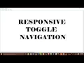 Responsive Navigation toggle using jquery