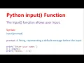 User input in Python Command Line Input Input Statement input Function in Python Hindi 14