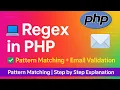 Regular Expressions in PHP Pattern Matching Email Validation Explained Step by Step