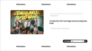 lirik lagu gemilang perunggu soundtrack film tunggu aku sukses nanti