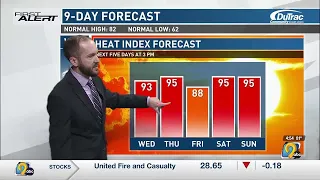 اولین هشدار آب و هوا اکنون نه بعدی برای سه شنبه 24 ژوئن 