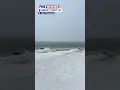 New York City Beaches Covered In Snow