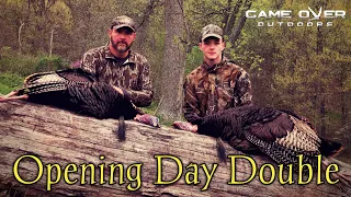 Opening Day Double - Two Gobblers Father \u0026 Son Special