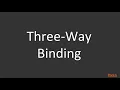 Angular 5 Fundamentals Three-Way Binding Versus Two-Way Binding packtpub com