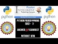 Python Prutor Quiz - 3 Answer Without UFM 2021 Prutor Python Quiz Solution